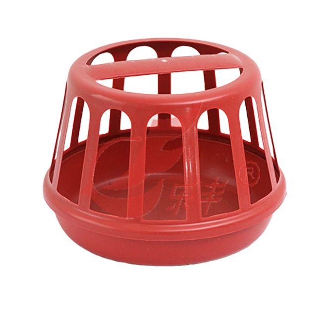 鸡用圆形塑料饲料盒-绍兴乐丰笼具设备有限公司