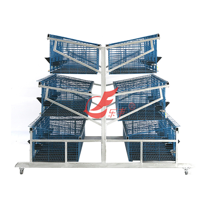 重型单柱阶梯式种兔笼-绍兴乐丰笼具设备有限公司